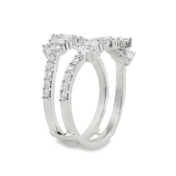 14K White Gold Marquise & Round Lab-Grown Diamond Ring Enhancer – 1.18 CTW Image 3 Van Adams Jewelers Snellville, GA