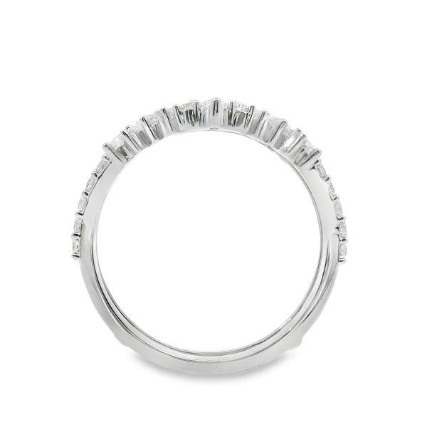 14K White Gold Marquise & Round Lab-Grown Diamond Ring Enhancer – 1.18 CTW Image 4 Van Adams Jewelers Snellville, GA