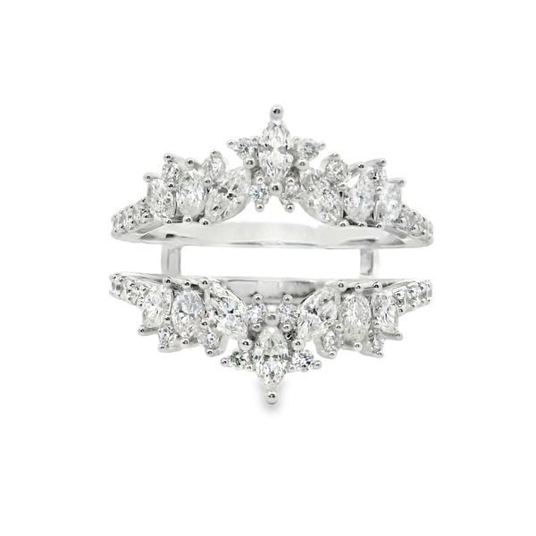 14K White Gold Marquise & Round Lab-Grown Diamond Ring Enhancer – 1.18 CTW Van Adams Jewelers Snellville, GA