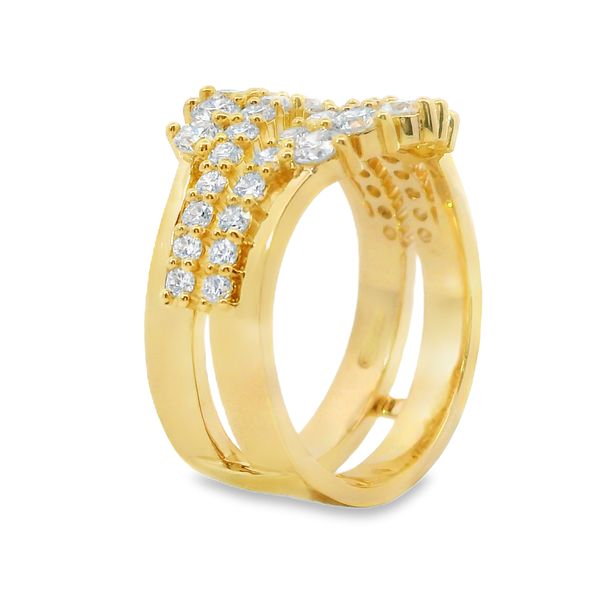 14K Yellow Gold Round Lab-Grown Diamond Ring Enhancer – 1.29 CTW Image 3 Van Adams Jewelers Snellville, GA