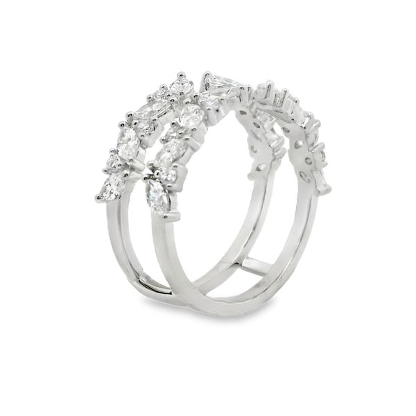14K White Gold Marquise & Round Lab-Grown Diamond Ring Enhancer – 1.07 CTW Image 3 Van Adams Jewelers Snellville, GA