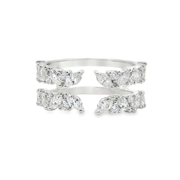 14K White Gold Marquise & Round Lab-Grown Diamond Ring Enhancer – 1.07 CTW Van Adams Jewelers Snellville, GA