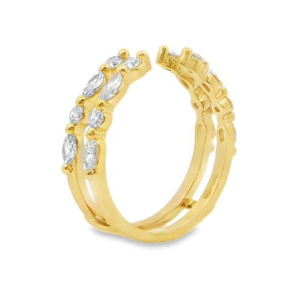 14K Yellow Gold Marquise & Round Lab-Grown Diamond Ring Enhancer – 0.68 CTW Image 2 Van Adams Jewelers Snellville, GA