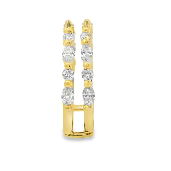 14K Yellow Gold Marquise & Round Lab-Grown Diamond Ring Enhancer – 0.68 CTW Image 3 Van Adams Jewelers Snellville, GA