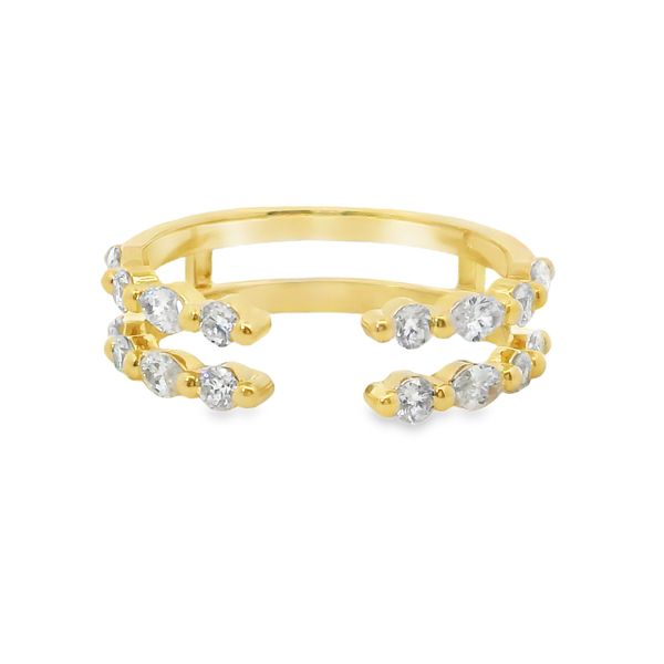 14K Yellow Gold Marquise & Round Lab-Grown Diamond Ring Enhancer – 0.68 CTW Van Adams Jewelers Snellville, GA