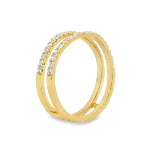 14K Yellow Gold Round Lab-Grown Diamond Ring Enhancer – 0.45 CTW Image 2 Van Adams Jewelers Snellville, GA