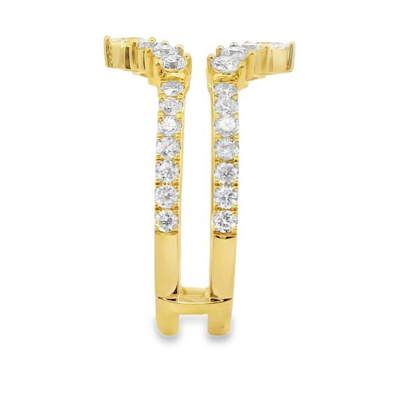 14K Yellow Gold Pear & Round Lab-Grown Diamond Ring Enhancer – 0.84 CTW Image 2 Van Adams Jewelers Snellville, GA