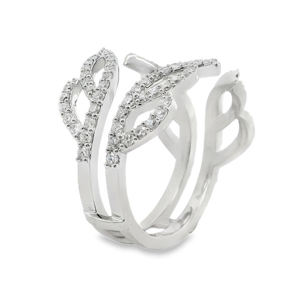 14K White Gold Round Lab-Grown Diamond Ring Enhancer – 0.71 CTW Image 3 Van Adams Jewelers Snellville, GA