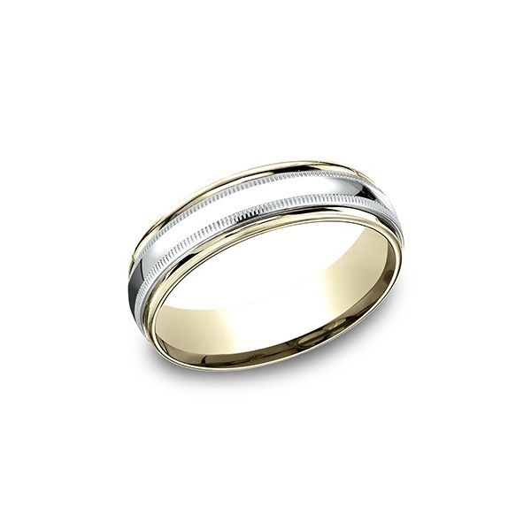 Men's 14K Two-Toned Gold Wedding Band Van Adams Jewelers Snellville, GA