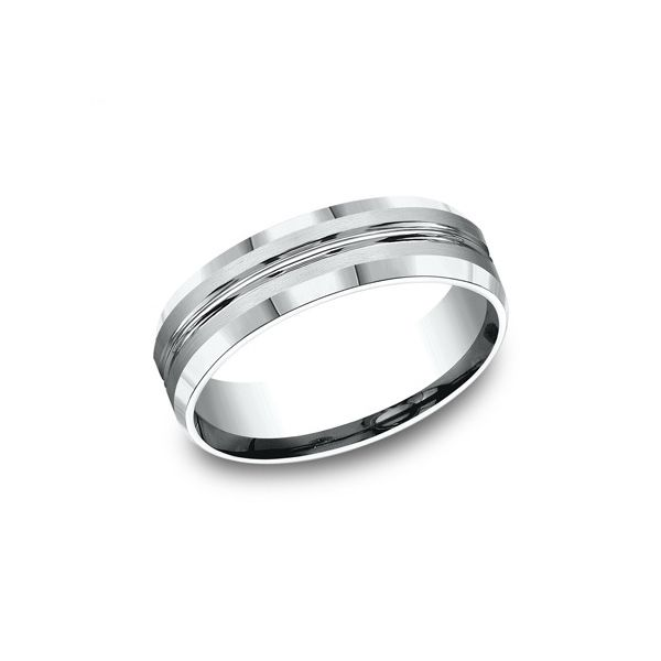 Men's 14K White Gold Wedding Band Van Adams Jewelers Snellville, GA