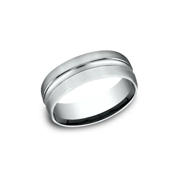 Men's 14K White Gold Wedding Band Van Adams Jewelers Snellville, GA