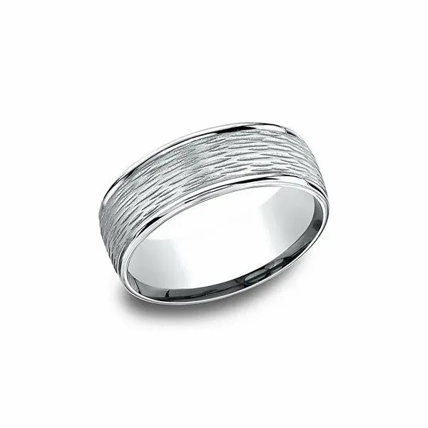 Men's 14K White Gold Wedding Band Van Adams Jewelers Snellville, GA