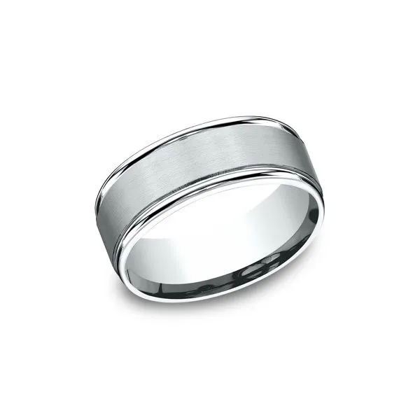 Men's 14K White Gold Wedding Band Van Adams Jewelers Snellville, GA