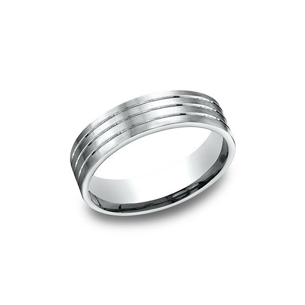 Men's 14K White Gold Wedding Band Van Adams Jewelers Snellville, GA