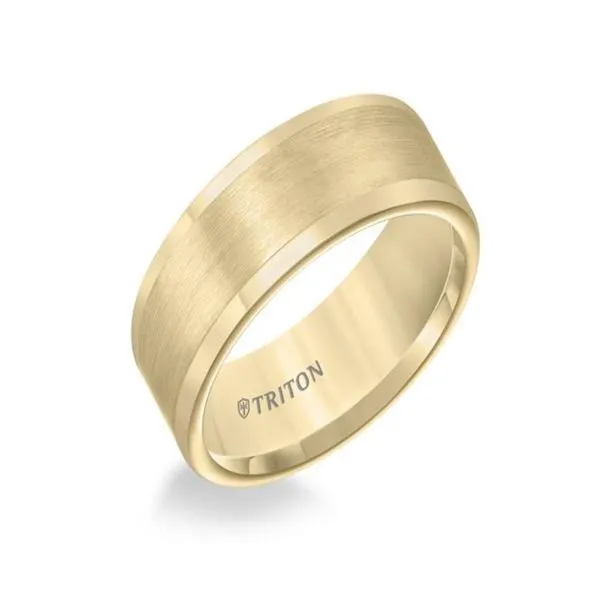 Yellow Tungsten Wedding Band Van Adams Jewelers Snellville, GA