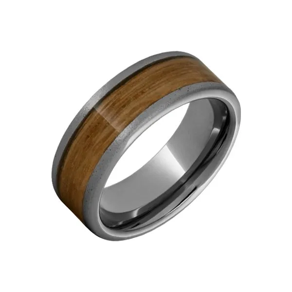 Rugged Tungsten™ Flat Band with Single Malt Barrel ...