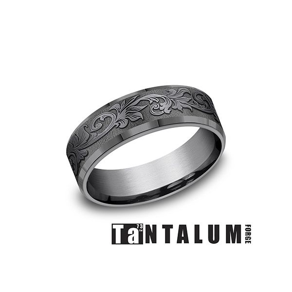 Darkened Tantalum Wedding Ring Van Adams Jewelers Snellville, GA
