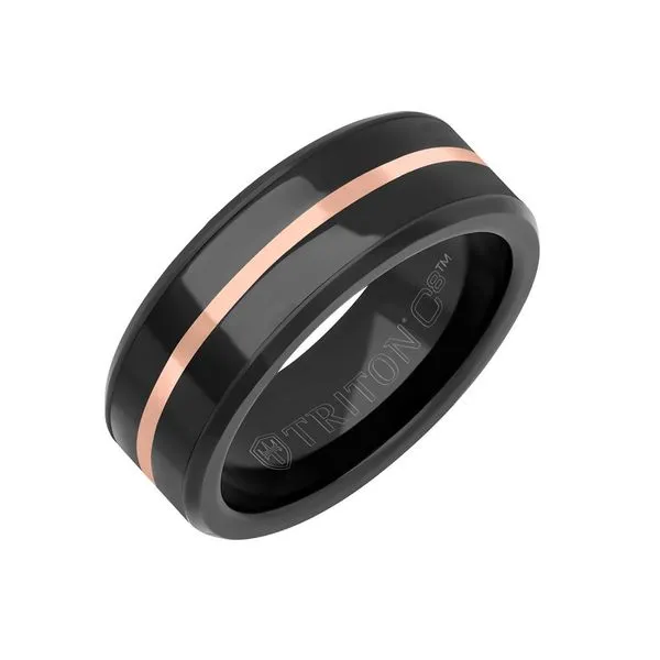 8MM CERAMIC AND TUNGSTEN CARBIDE BAND Van Adams Jewelers Snellville, GA