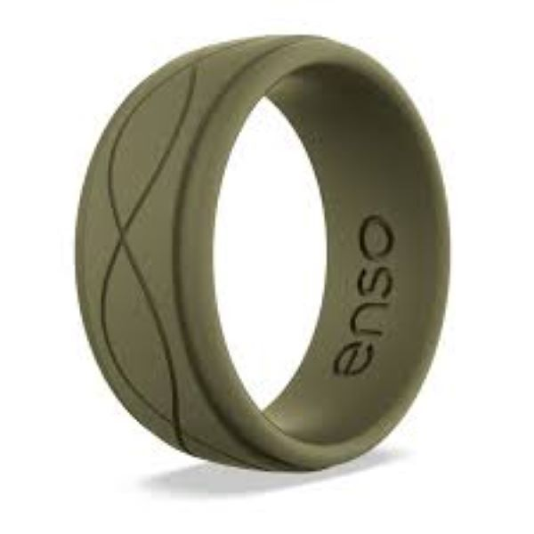 Fashion Titanium Rings for Men Wave Pattern Infinity Ring Men and Women  Stainless Steel Band Black Gold Color Punk Ring