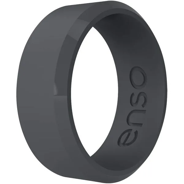 Bevel Silicone Ring - Slate Van Adams Jewelers Snellville, GA