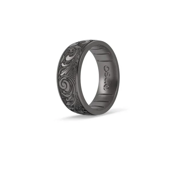 Enso Flourish Platinum Silicone Ring Van Adams Jewelers Snellville, GA