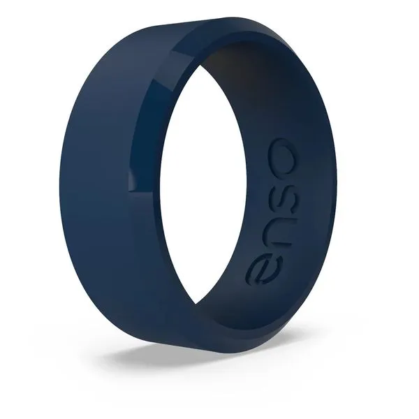 Bevel Silicone Ring - Navy Blue Van Adams Jewelers Snellville, GA