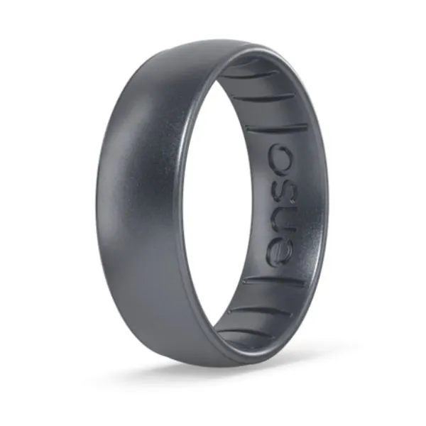 ELEMENTS CLASSIC SILICONE RING - GUNMETAL Van Adams Jewelers Snellville, GA