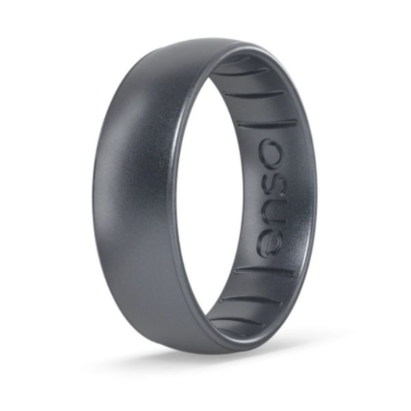 Enso Elements Classic Gunmetal Silicone Ring Van Adams Jewelers Snellville, GA