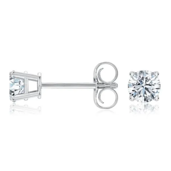 Classic Round Diamond Solitaire Stud Earrings 1/5ctw Van Adams Jewelers Snellville, GA