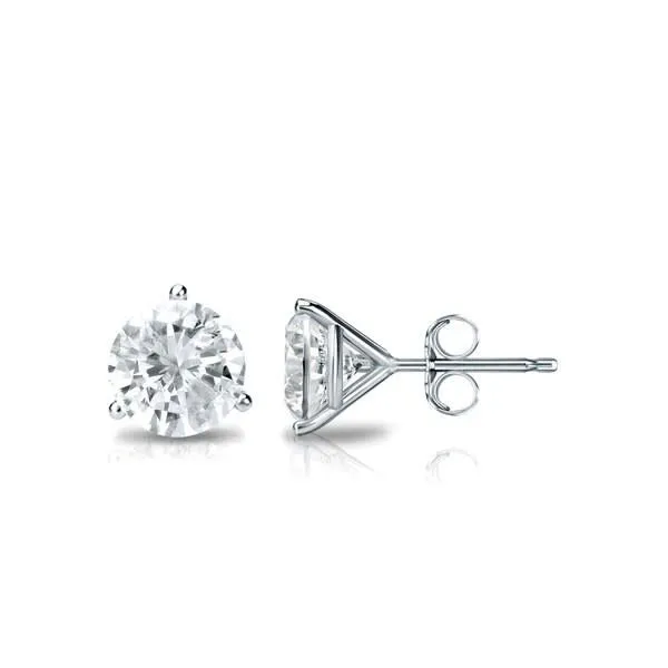 1/2 CT Natural Diamond Stud Earrings Van Adams Jewelers Snellville, GA