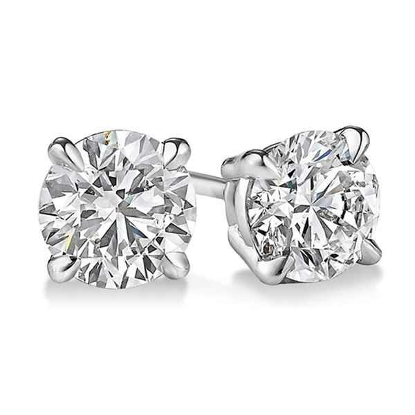 2 Carat Natural Diamond Stud Earrings Van Adams Jewelers Snellville, GA