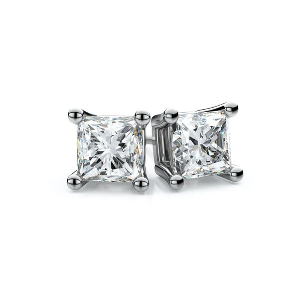 3/4 Ct Princess Cut Diamond Studs Van Adams Jewelers Snellville, GA
