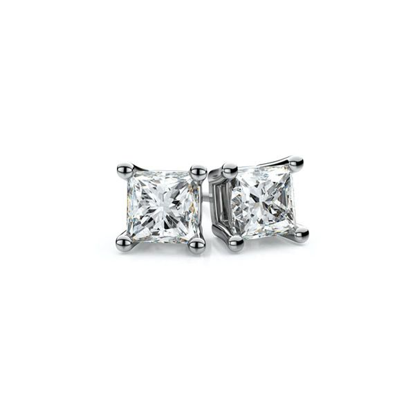 1/3 CT Princess Cut Diamond Earrings Van Adams Jewelers Snellville, GA