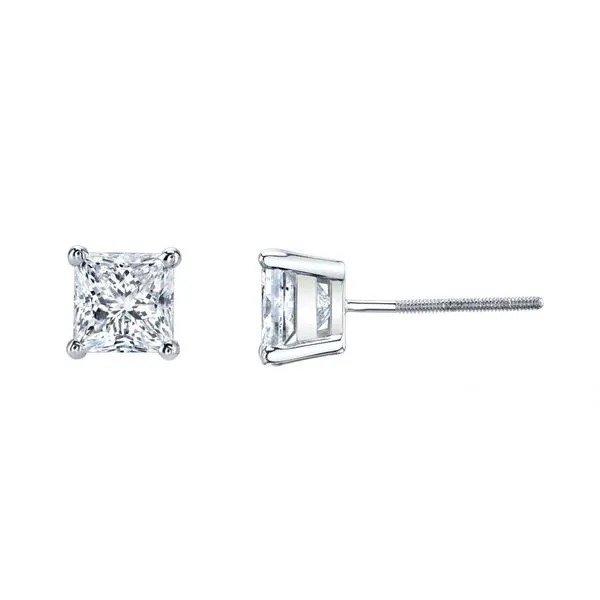 1/4 Carat Princess Cut Stud Earrings Van Adams Jewelers Snellville, GA