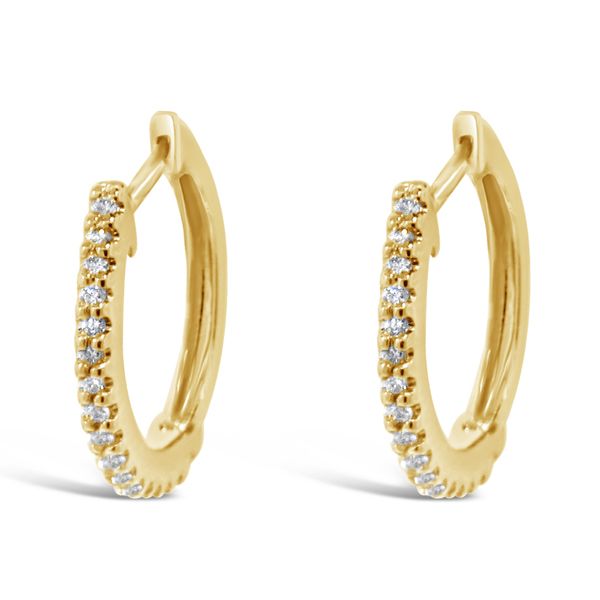 Gabriel & Co. 14K Yellow Gold Diamond Huggie Earring Van Adams Jewelers Snellville, GA
