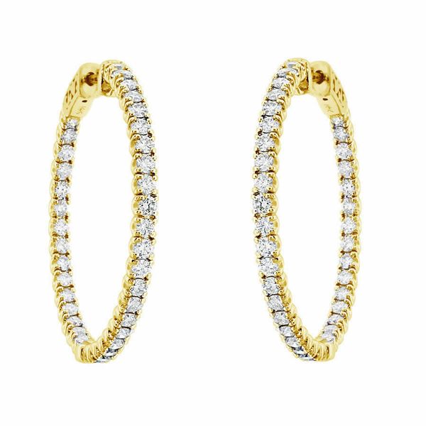 Diamond Hoop Earrings Van Adams Jewelers Snellville, GA