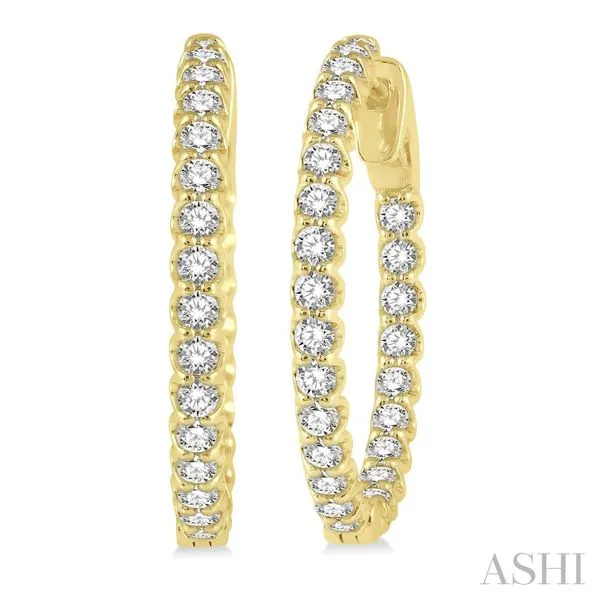 Inside-Out Diamond Hoop Earrings Van Adams Jewelers Snellville, GA