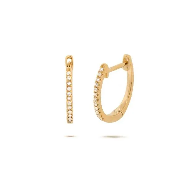 0.08CT DIAMOND HUGGIE EARRING similar item image