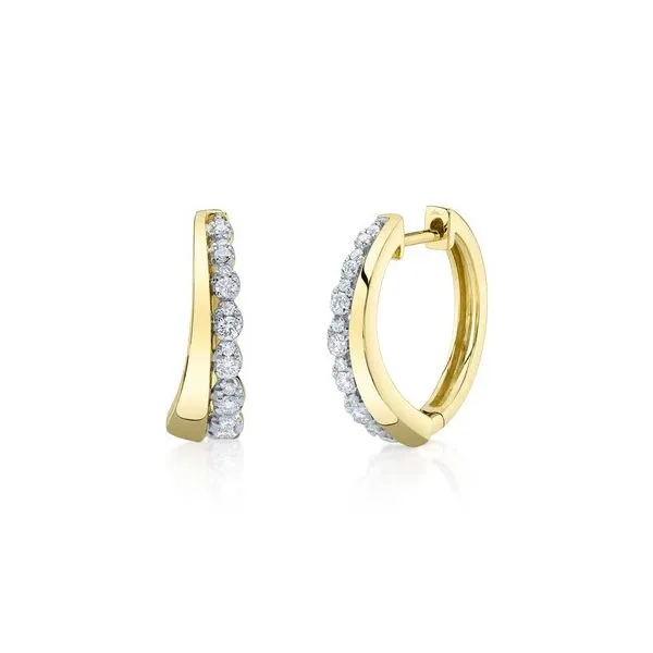 0.29CT DIAMOND HOOP EARRING Van Adams Jewelers Snellville, GA