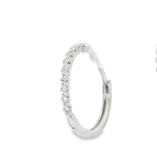 1/4 CT Natural Diamond Hoops Image 2 Van Adams Jewelers Snellville, GA