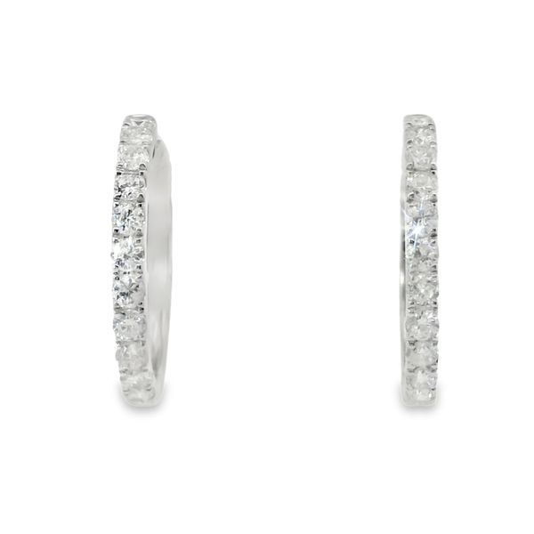 3/4 CT Diamond Hoop Earrings Van Adams Jewelers Snellville, GA