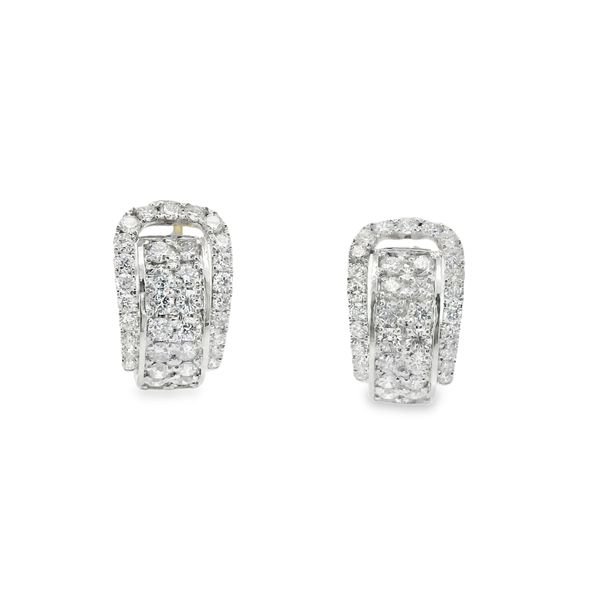 VA Collections Diamond Huggie Earrings Van Adams Jewelers Snellville, GA