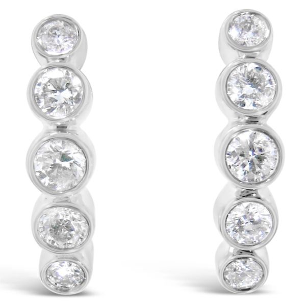 10K White Gold Diamond Earrings Van Adams Jewelers Snellville, GA