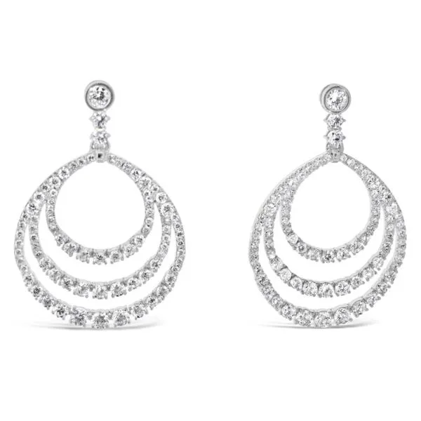 Van Adam's Collection 14K White Gold Diamond Earrings Van Adams Jewelers Snellville, GA