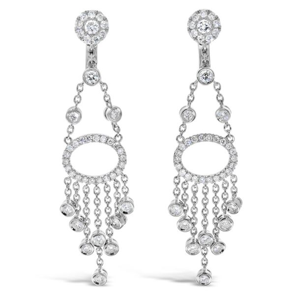 14K White Gold Diamond Fashion Earrings Van Adams Jewelers Snellville, GA