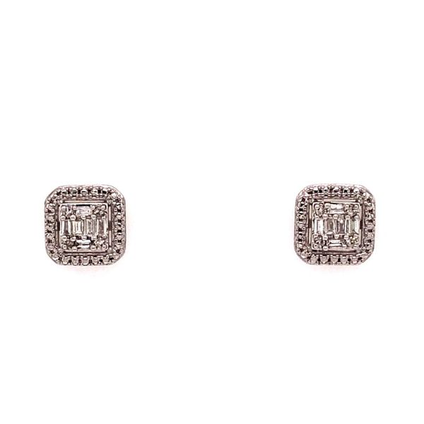 10K White Gold Diamond Stud Earrings Van Adams Jewelers Snellville, GA