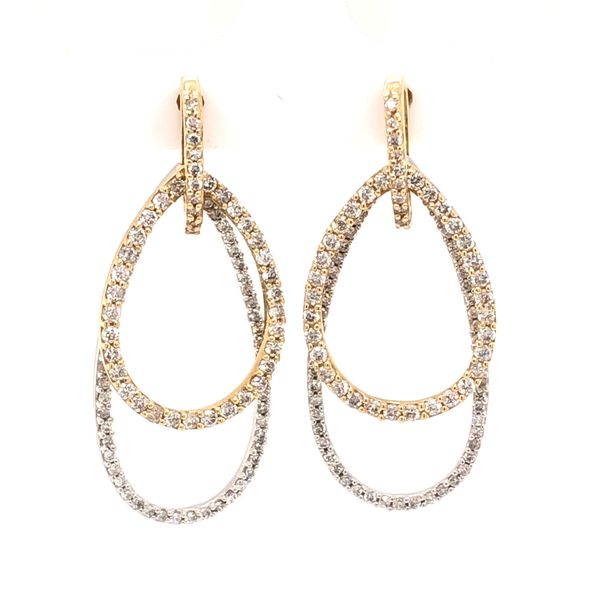 14K White Gold Diamond Earrings Van Adams Jewelers Snellville, GA