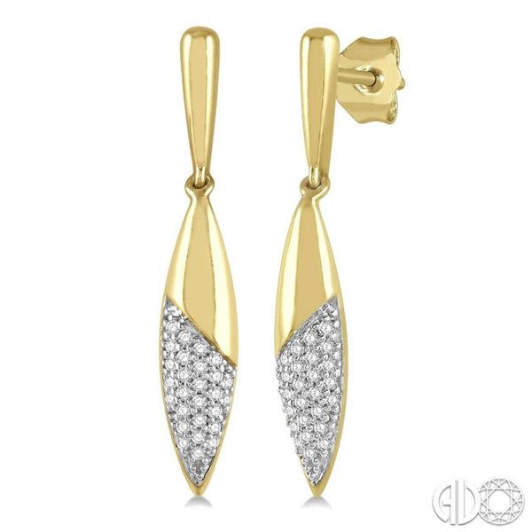 10K Yellow Gold Diamond Fashion Earrings Van Adams Jewelers Snellville, GA