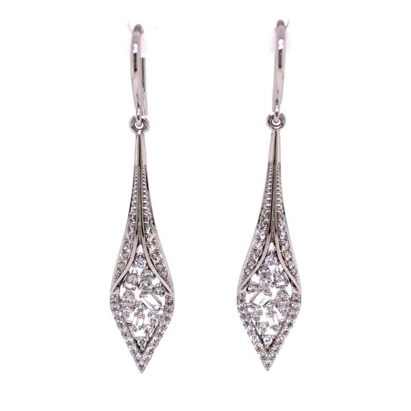 Van Adam's Collection 14K White Gold Diamond Fashion Earrings Van Adams Jewelers Snellville, GA