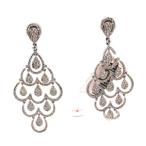 White Chandelier Earrings Van Adams Jewelers Snellville, GA